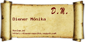 Diener Mónika névjegykártya